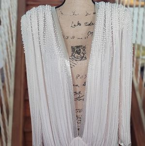 Vintage Judith Ann Creations Silk and Pearl dress